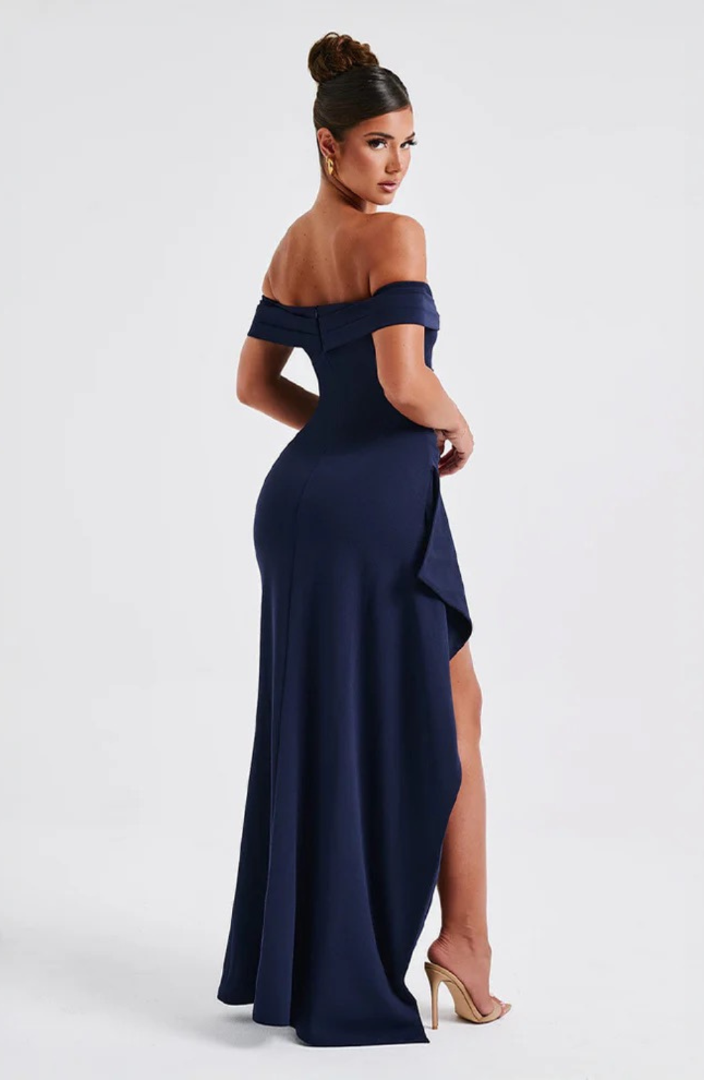 Olivia Saint Skulpturert Luxe Maxi Kjole