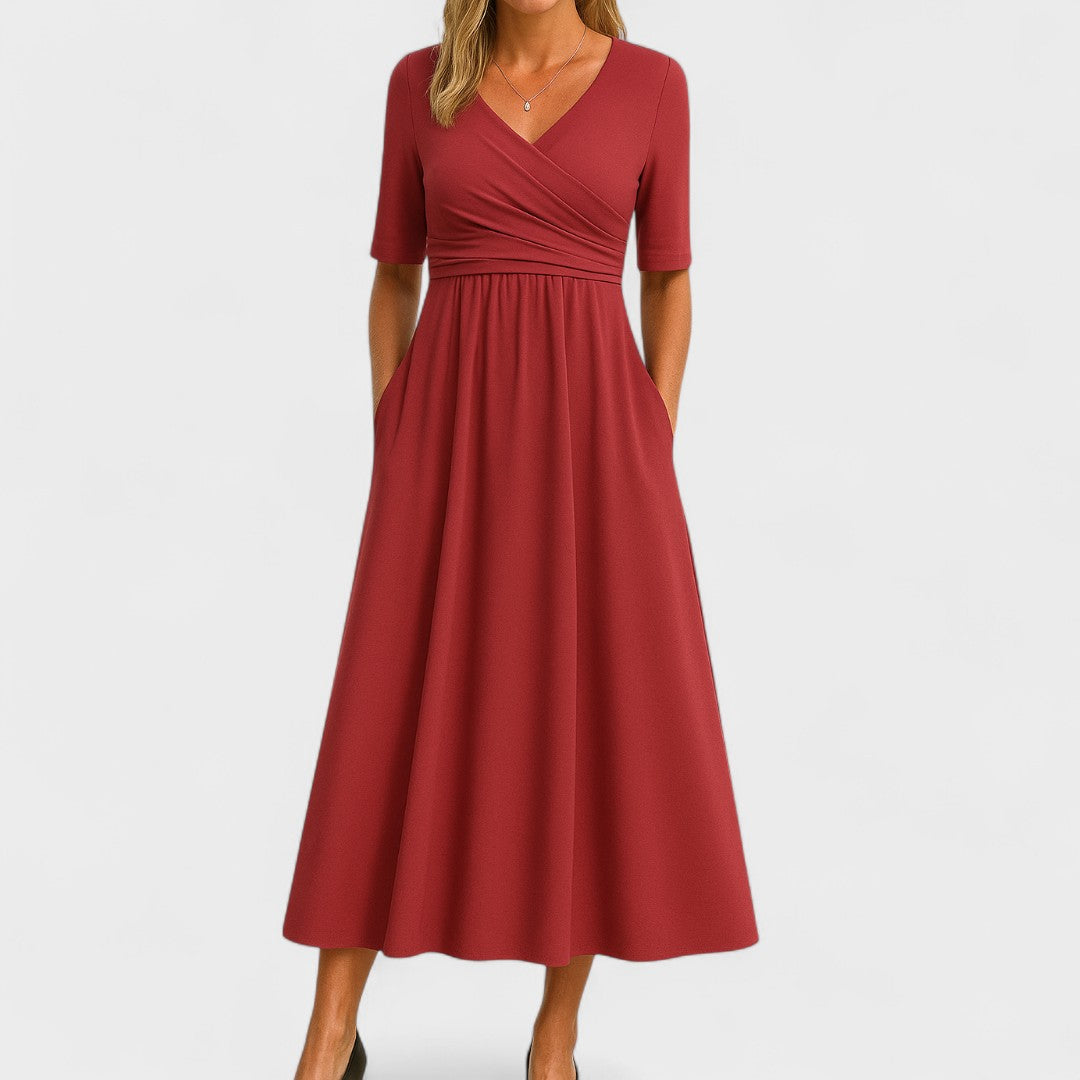 Joanna – Elegant midi-kjole for enhver anledning