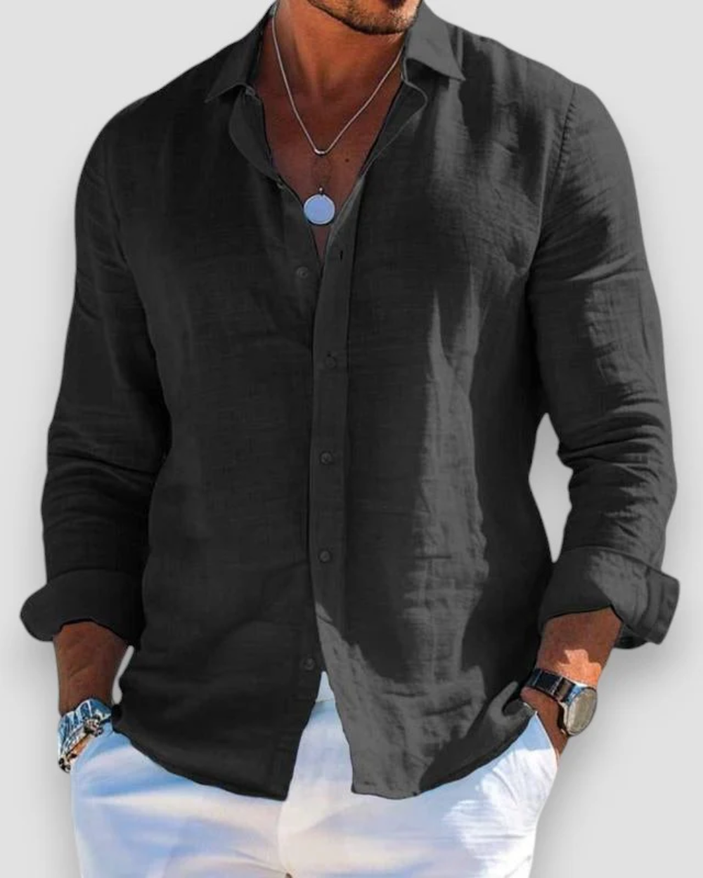 Jakob | Herre linnebluse