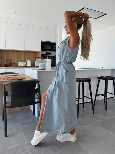 Isabelle | Maxi denimkjole