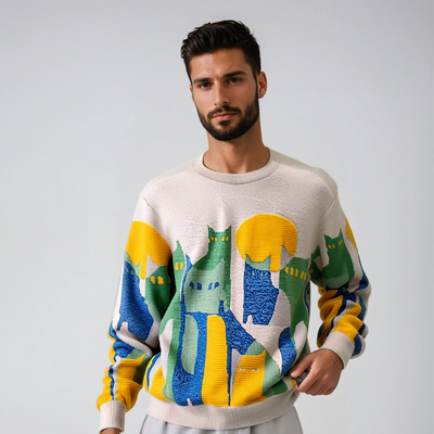 Luca™ | Lys genser i mohair
