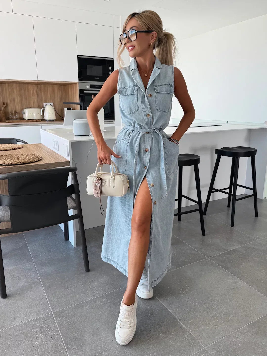 Isabelle | Maxi denimkjole