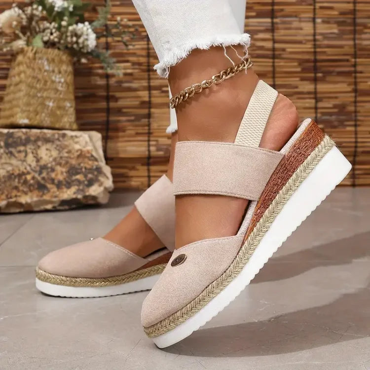 Antonia | Ortopediske sandaler med platå, ventilerende og avslappede.