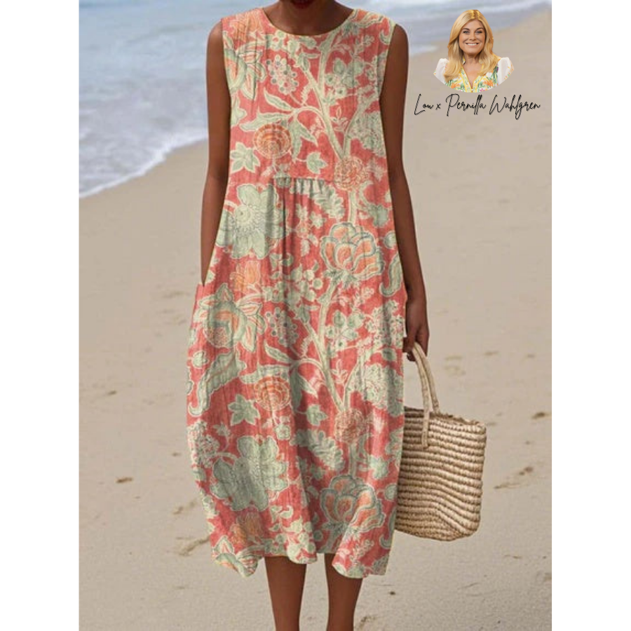 Elin | Vintage blomstrete kjole.