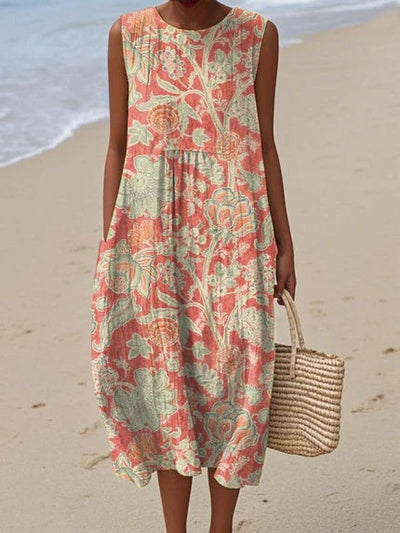 Elin | Vintage blomstrete kjole.